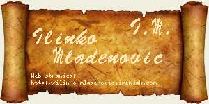 Ilinko Mladenović vizit kartica